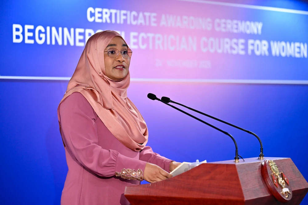 މައިންގެ މަސައްކަތުން ދަރިން ހުނަރުވެރި ބަޔަކަށް ހެދުމުގެ ދޮރުފަހިވާނެ: ފަސްޓް ލޭޑީ